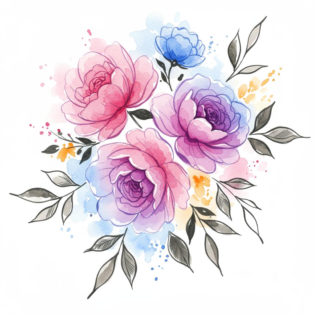 A bouquet exploding with oversized florals