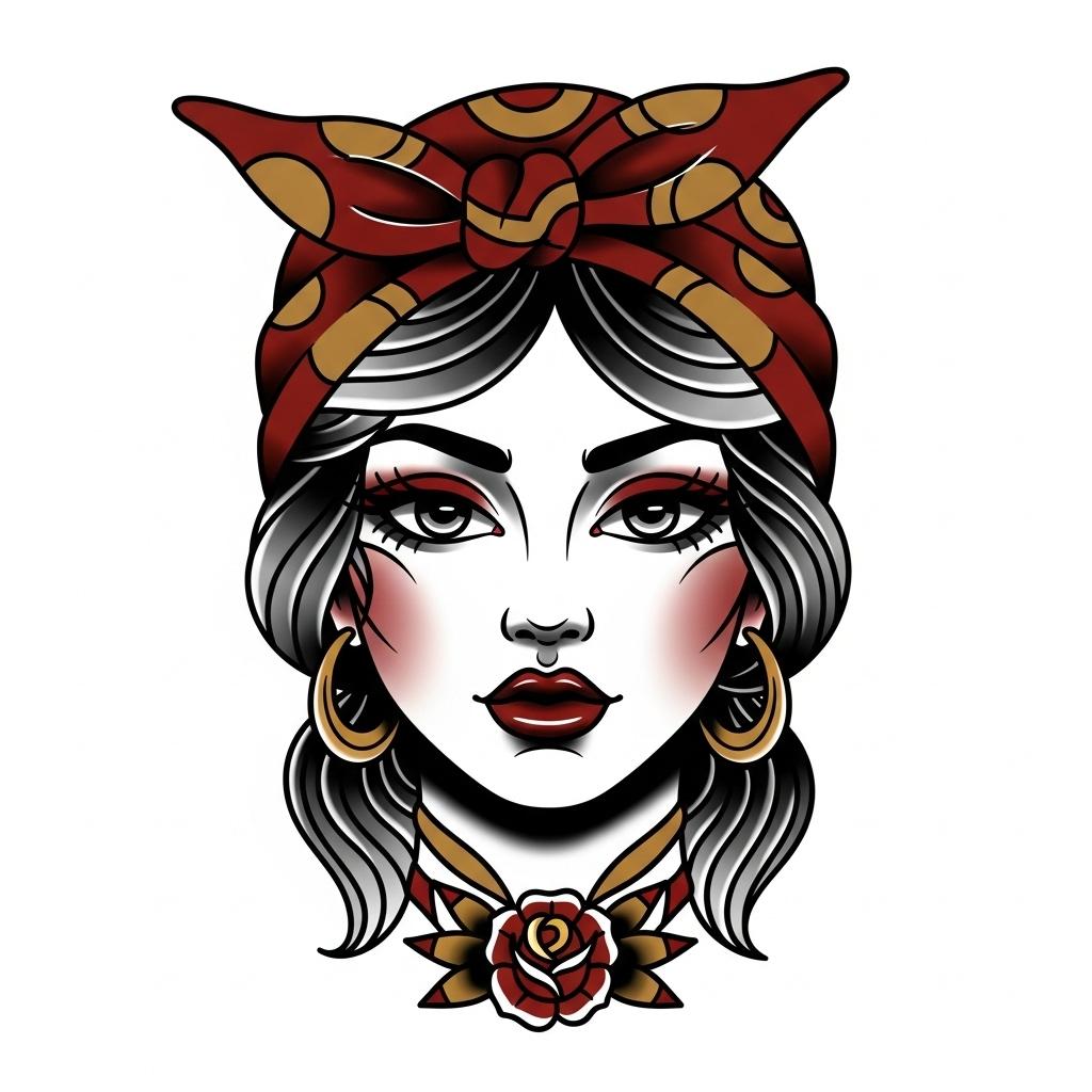 A Romany ladyhead