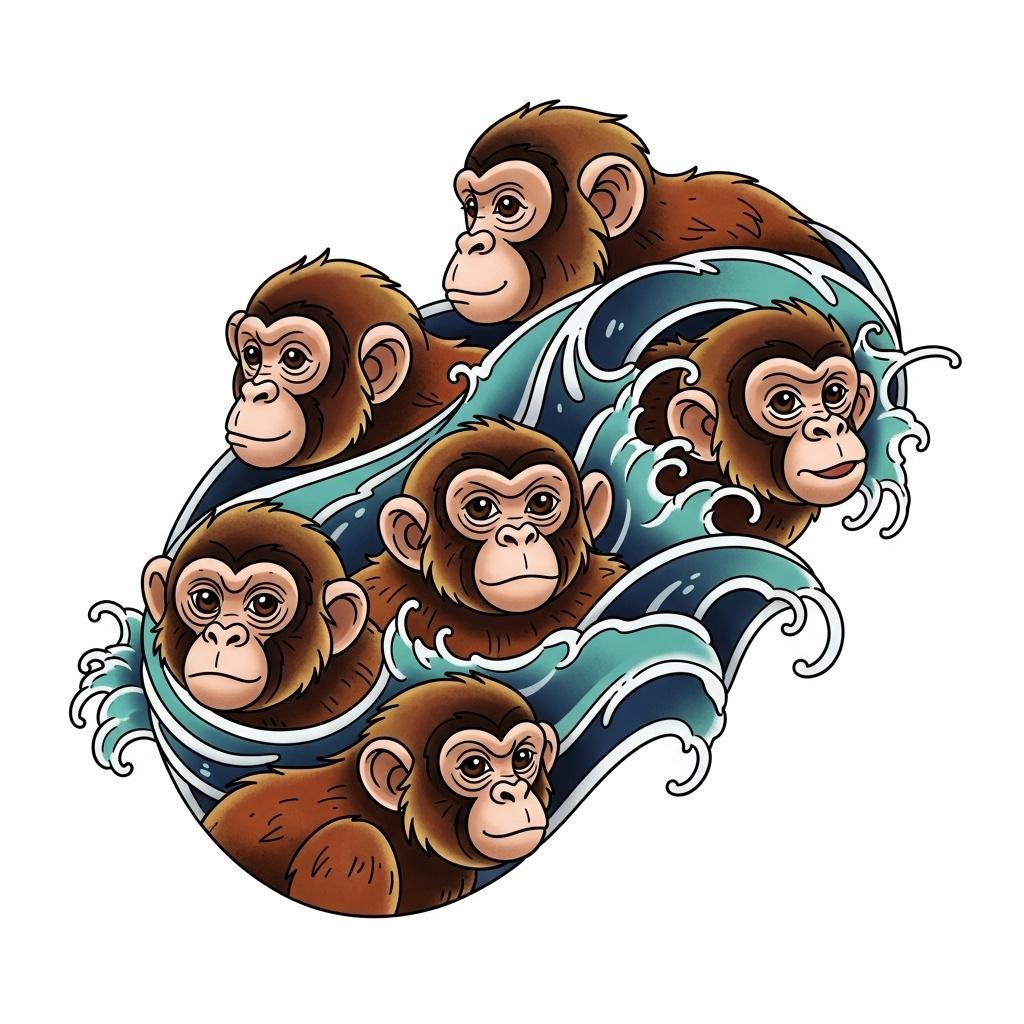 a sea of monkeys