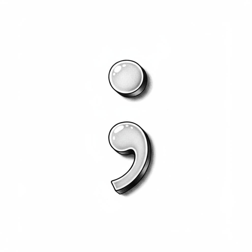 a semicolon