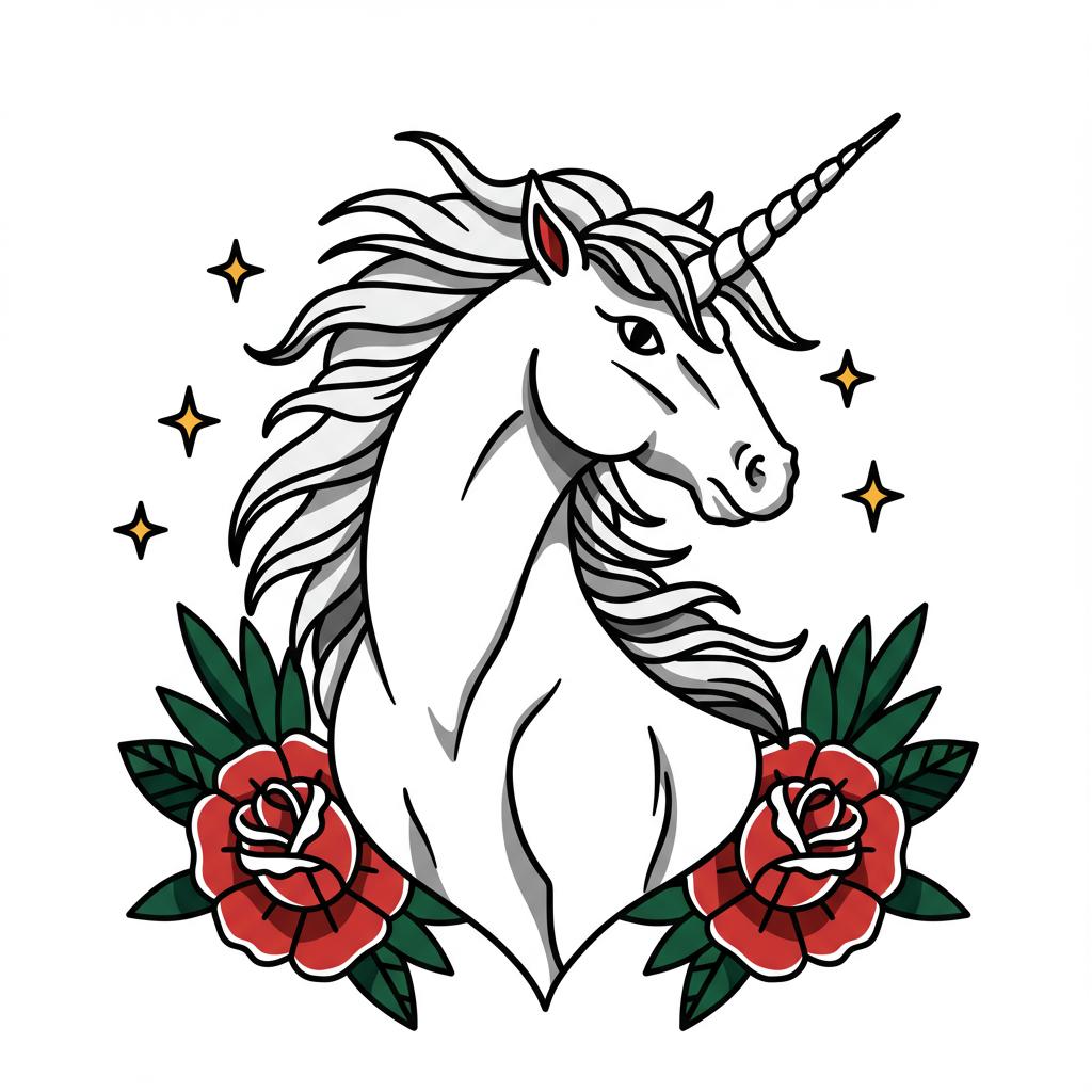 A white unicorn